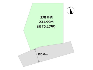 川西市見野2丁目売り土地の間取り