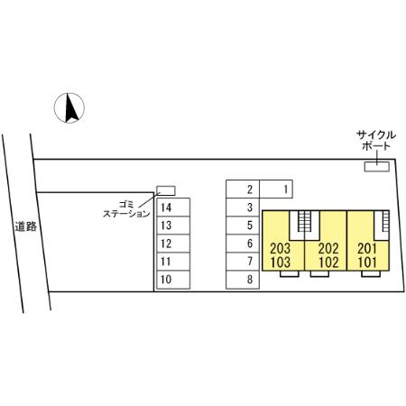 サンローザの区画図