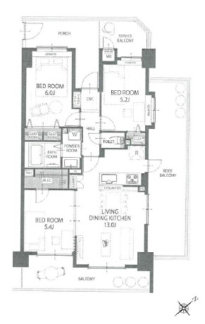 【間取り】 | アーベイン朝霞エルディア
