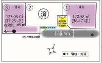鴻巣市滝馬室　7期　新築一戸建て　ピュアガーデン　03の区画図|3号棟