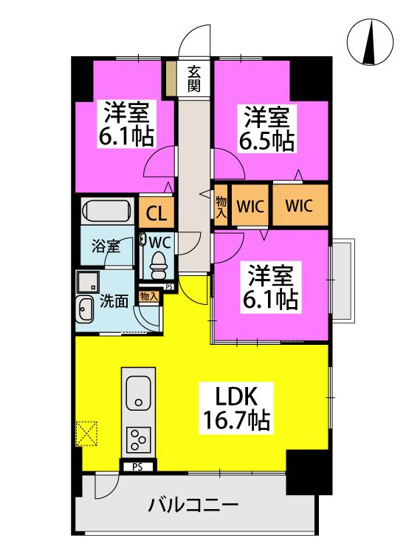 【間取り】 | ラフィーネグラン室見　★プライスホームなら仲介手数料が大幅割引価格です★