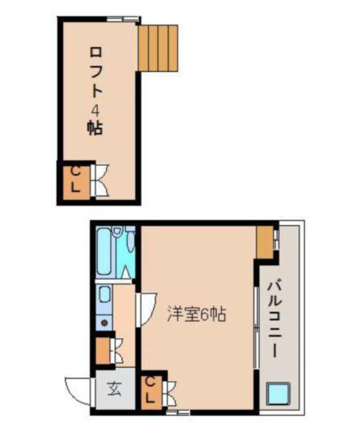 奈良市学園朝日町　収益アパート　近鉄沿線　高利回り物件　の間取り