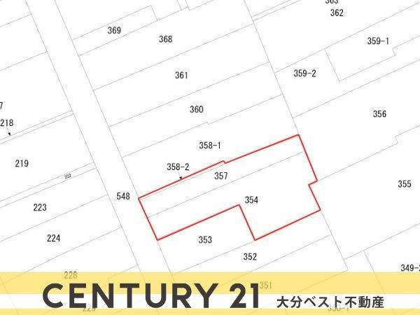 萩原3丁目　土地の土地図|※図面と現況が異なる場合は現況を優先とさせていただきます。
