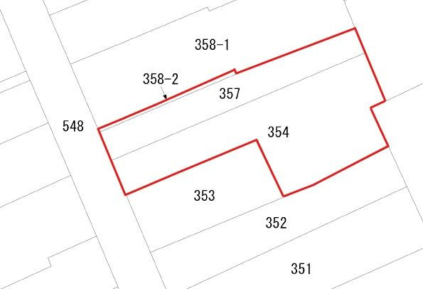 萩原3丁目　土地の土地図|※図面と現況が異なる場合は現況を優先とさせていただきます。
