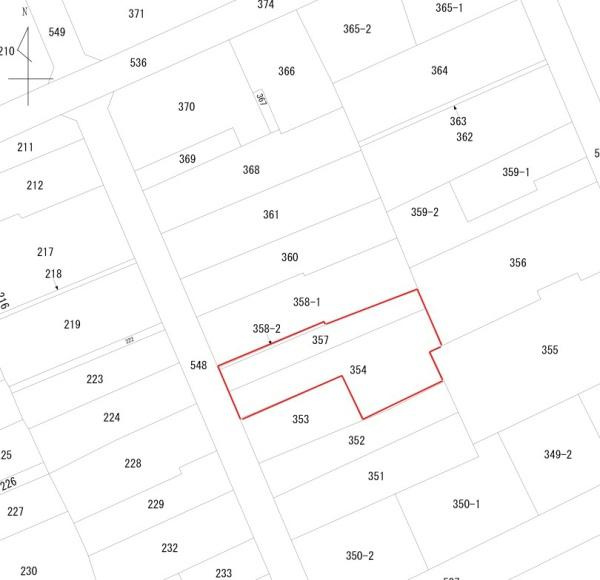 萩原3丁目　土地の区画図|※図面と現況が異なる場合は、現況を優先させていただきます。