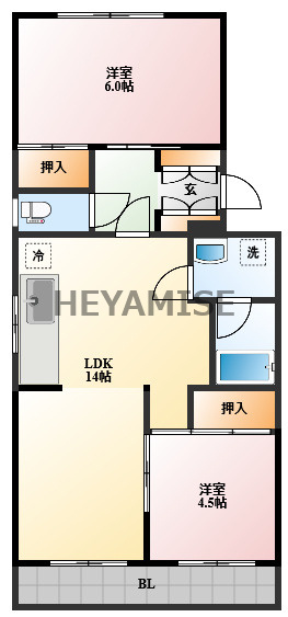 ヴィラ富士見の森の間取り