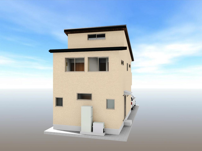 【外観パース】 | 高知市百石町２丁目/４号地