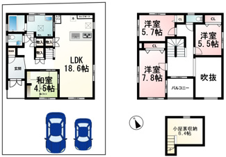 【間取り】 | 草津市西草津1丁目 ニュータウン2期2号地