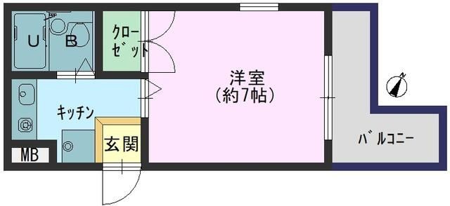 神戸市中央区宮本通２丁目の一棟マンションの間取り