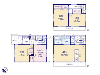 【間取り】 | 春日部市増富　未入居一戸建て
