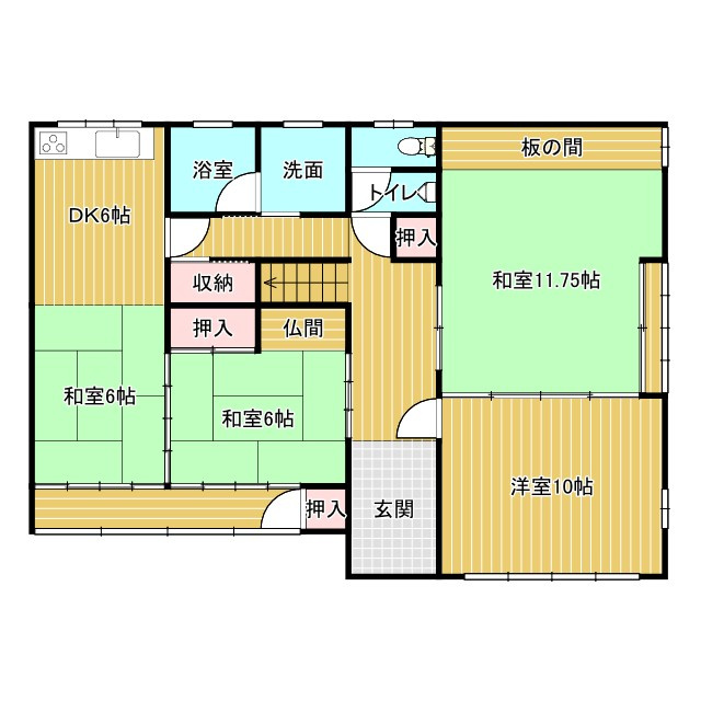 鳥取市瓦町土地の土地図