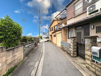 【前面道路含む現地写真】 | 右京区太秦安井辰巳町　建築条件つき