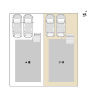 【区画図】 | 新築　新潟市西区鳥原B棟