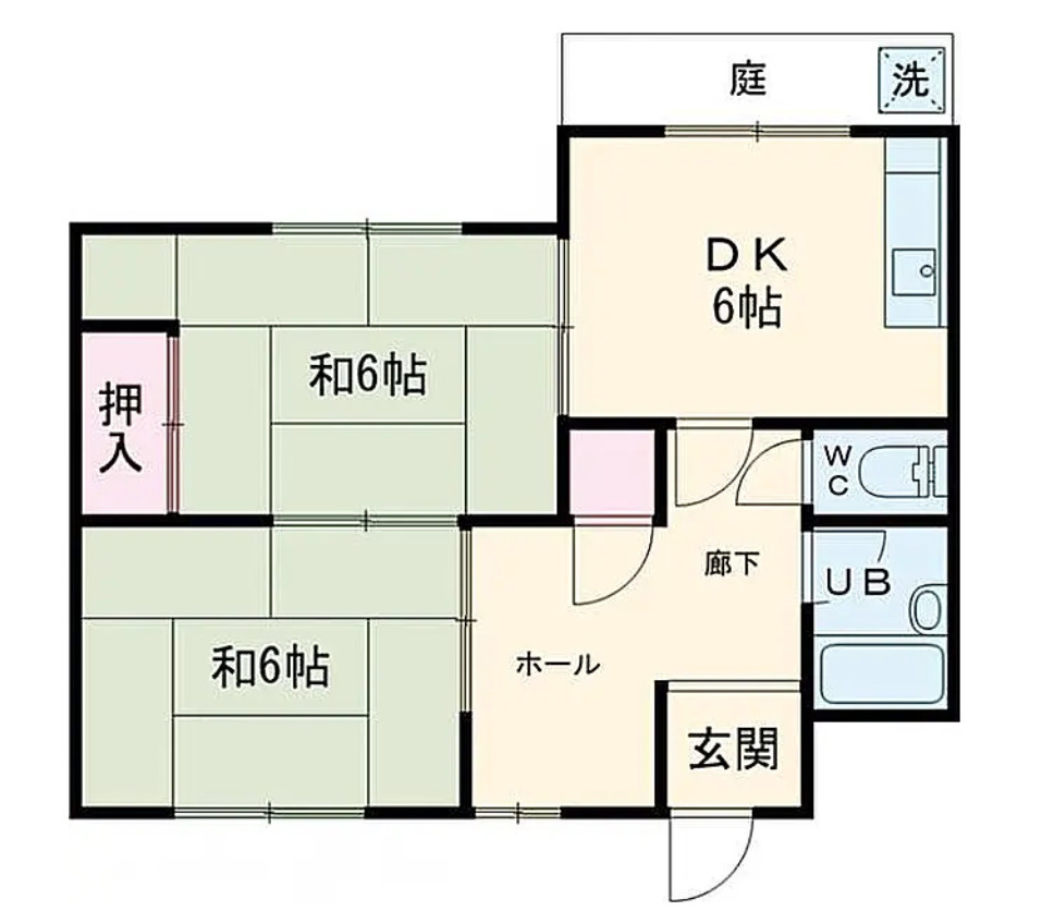 田辺市下万呂　一棟売マンションの間取り