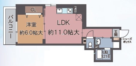 【間取り】 | ディオスカーボ難波
