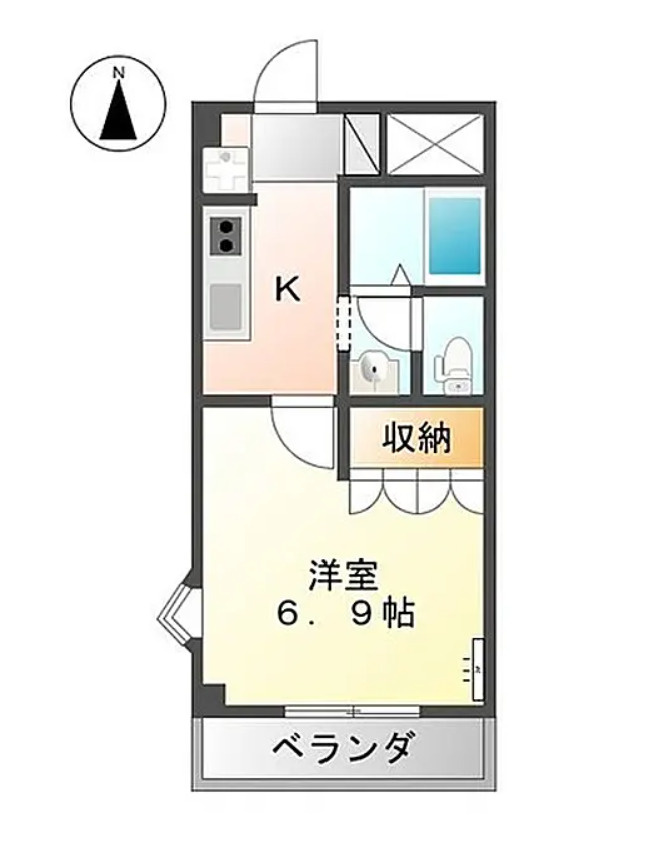 和歌山市梅原　収益アパート　の間取り