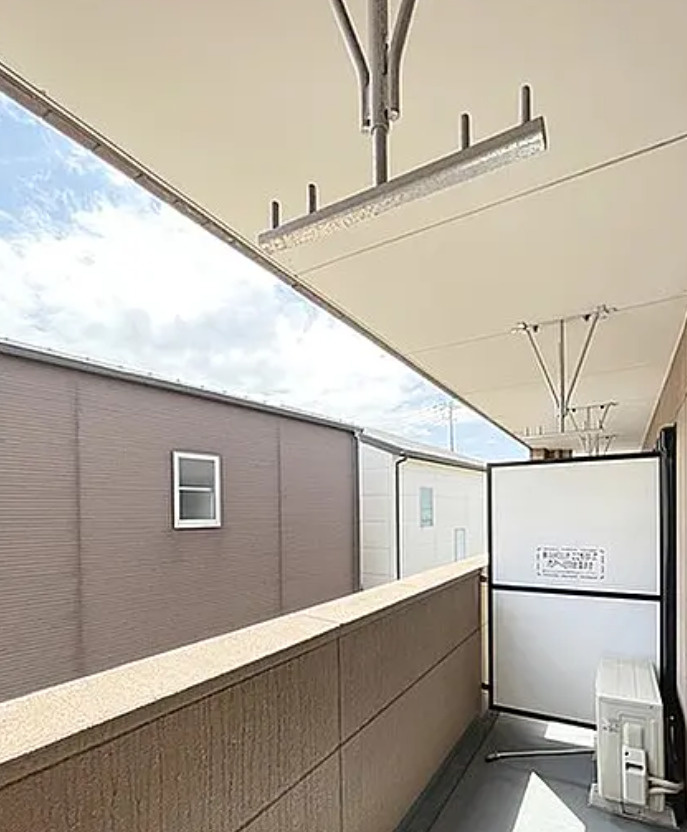 和歌山市梅原　収益アパート　のバルコニー