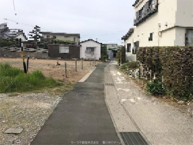 売地　田原市福江町沢32-2の前面道路含む現地写真|前面道路