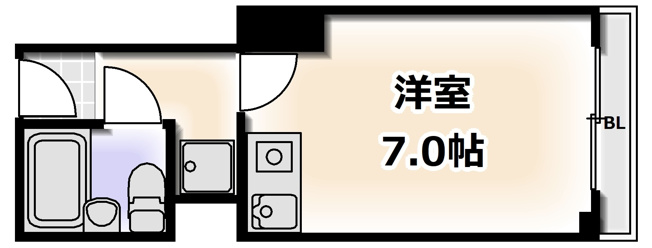 【間取り】 | ソシオコート難波