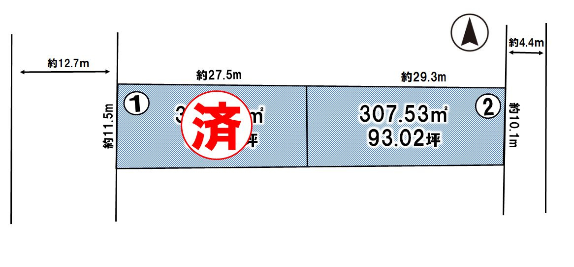 壬生町通町　全2区画の土地図