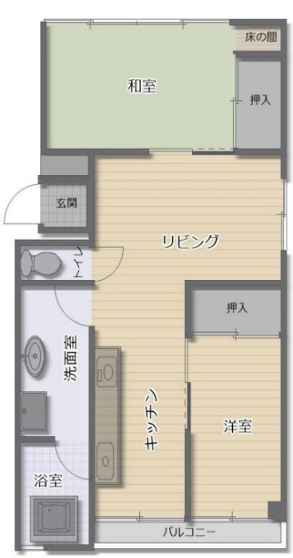 和歌山市吉田　一棟マンション　ＪＲ和歌山駅徒歩約１０分の人気エリアの間取り