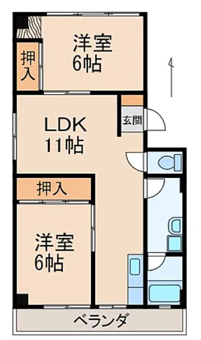 和歌山市吉田　一棟マンション　ＪＲ和歌山駅徒歩約１０分の人気エリアの間取り