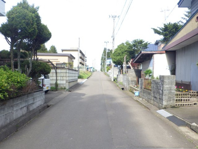 【前面道路含む現地写真】 | 大館市中神明町・土地物件