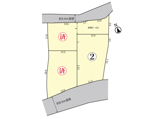 【土地図】 | 鈴鹿市上田町《ベルコア上田 全3区画》