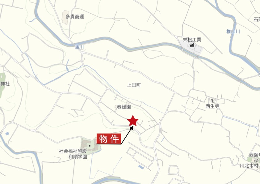 鈴鹿市上田町《ベルコア上田 全3区画》の地図|広域Map