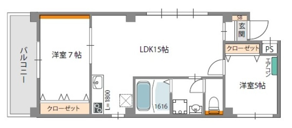 【間取り】 | ランコントル巽