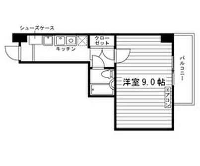 松戸市松戸の一棟マンションの間取り