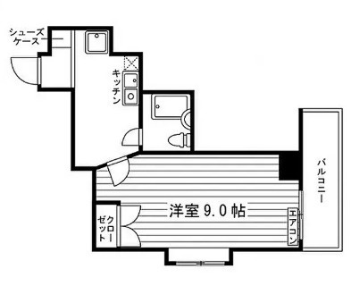 松戸市松戸の一棟マンションの間取り