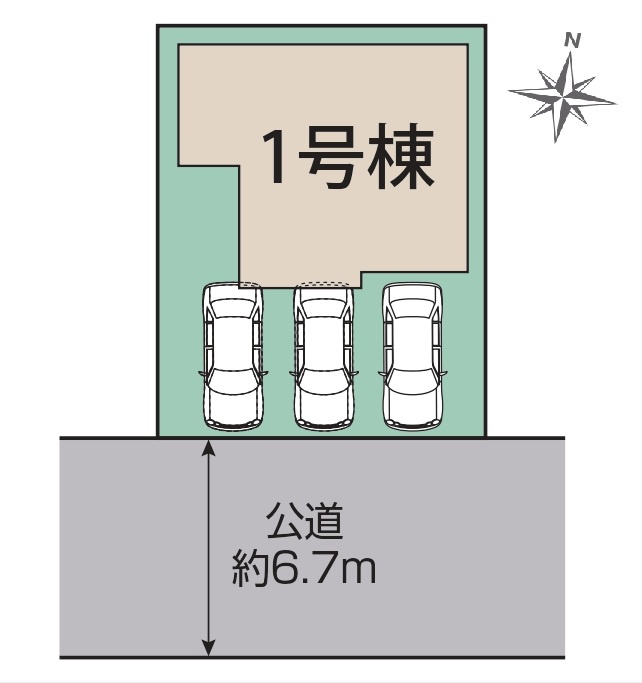ブルーミングガーデン海部郡蟹江町宝1丁目　全1棟　新築戸建の間取り