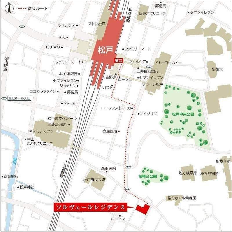 ソルヴェールレジデンスの地図