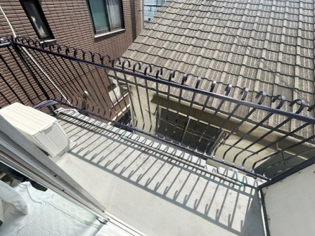 福田ビルのバルコニー