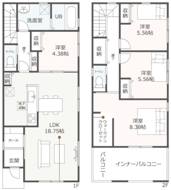 リーブルガーデン蟹江町桜四丁目　全3棟　新築戸建