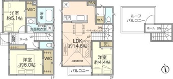 ベルガーデン金沢町【全7棟（最終1棟）】『駅平坦徒歩5分』×『ZEH水準省エネ住宅』 2号棟