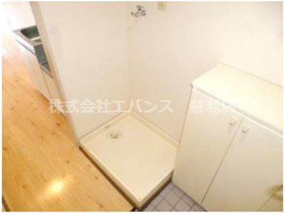 【洗面所】 | サンセゾン | 脱衣スペースもあります