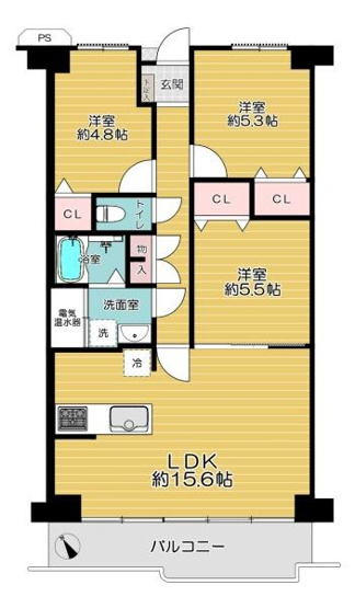 【間取り】 | ハイム鴻池