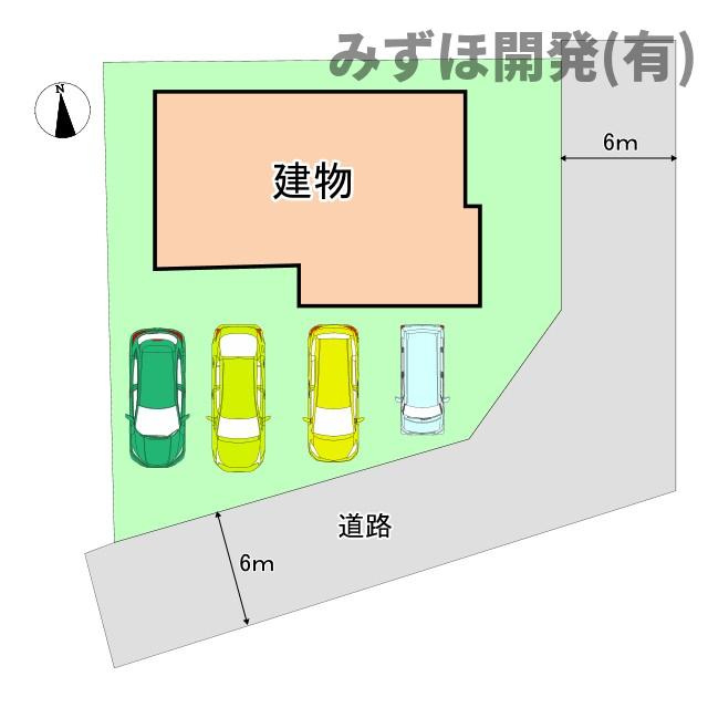 東根市大字東根甲4981-17の区画図|南東角地で日当たり良好です