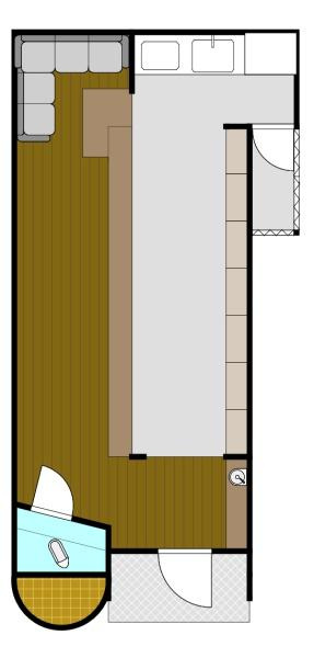 今市町テナント１F西の間取り