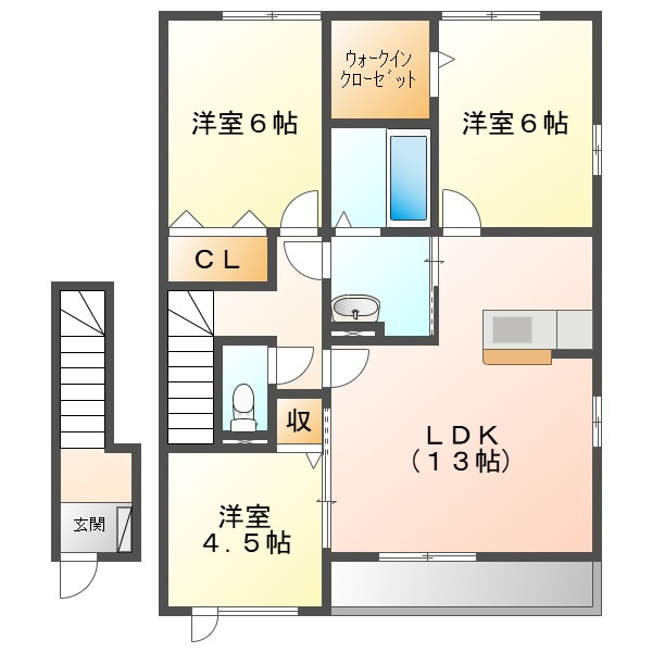 ボナールコートの間取り