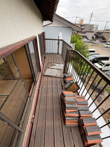 土浦市東崎町　中古戸建のバルコニー