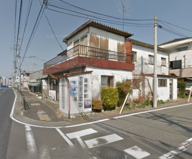 前橋市南町4丁目売地の区画図|Googleアースより