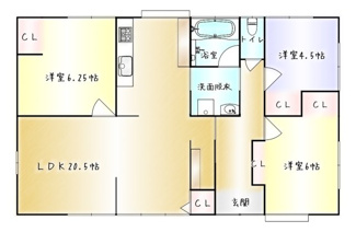 【間取り】 | 鹿屋市札元1丁目　中古戸建