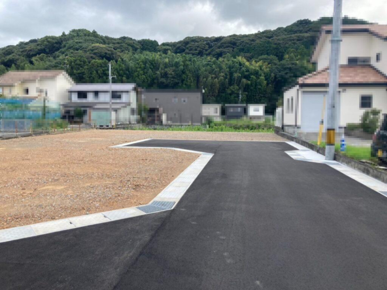 F-TOWN朝倉甲Ⅱ　C号地の前面道路含む現地写真