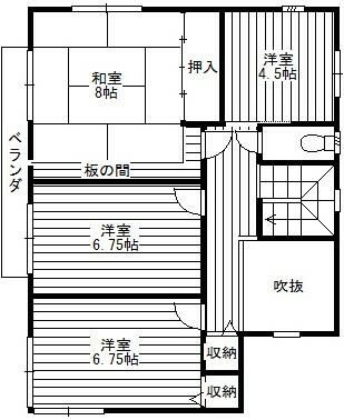 紀見ヶ丘戸建の間取り