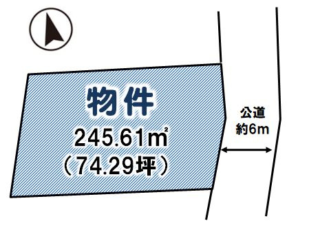 栃木市平柳町3丁目の土地図