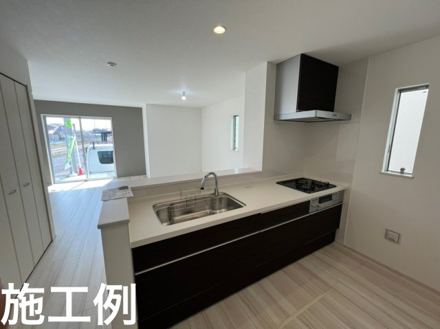 【キッチン】 | 南足柄市中沼　新築平屋　広々LDK