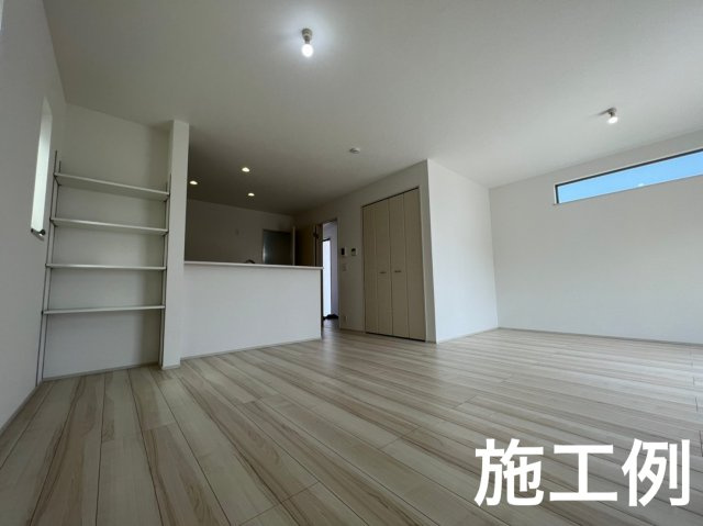 【居間・リビング】 | 南足柄市中沼　新築平屋　広々LDK